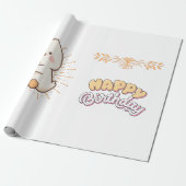 VERJAARDAG GELUK  CADEAUPAPIER (Uitgerold)