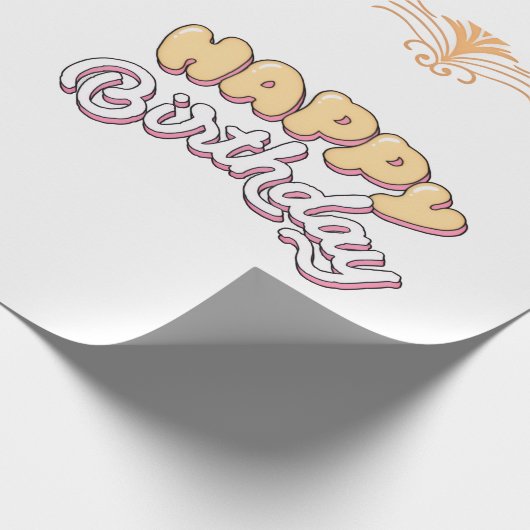 VERJAARDAG GELUK  CADEAUPAPIER (Hoek)