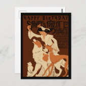 Verjaardag geluk gewijd aan hondenliefhebber briefkaart (Voorkant / Achterkant)