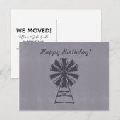 Verjaardag Gelukkig Windmolen voor elke gelegenhei Briefkaart (Voorkant / Achterkant)