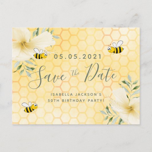 Verjaardag gelukkige hommels feestje bewaar de dat briefkaart (Voorkant)