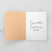 Verjaardag gember auto lopen op sporen kaart (Binnen)