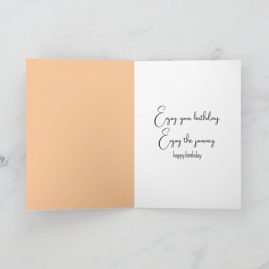 Verjaardag gember auto lopen op sporen kaart (Binnen)