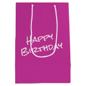 Verjaardag Gen Z Cat met een elektronische tablet Medium Cadeauzakje (Achterkant)