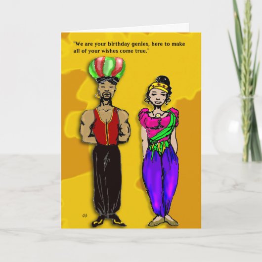 Verjaardag Genies Kaart (Voorkant)
