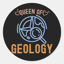 Verjaardag Geologie, Geologie Edelstenen, Geoloog Ronde Sticker
