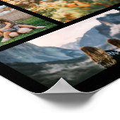 Verjaardag Gepersonaliseerde 24 Fotocollage Poster (Hoek)