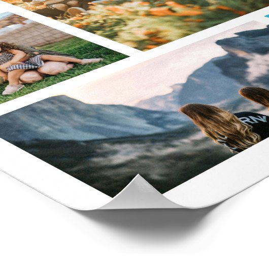 Verjaardag Gepersonaliseerde 24 Fotocollage Poster (Hoek)