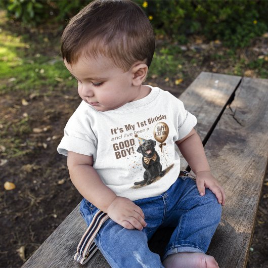 Verjaardag Gevierde Zwarte Lab Hond Maatwerk