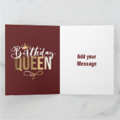 Verjaardag -Gevouwen Wenskaart Kaart (Binnen)