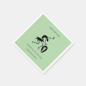 Verjaardag, Geweldige Silhouette Celebration Dance Servet (Hoek)