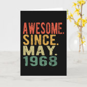 Verjaardag Geweldige sinds mei geboren in 1968 Kaart (Gele Bloem)