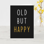 Verjaardag Gezegde Grappig Kaart (Gele Bloem)