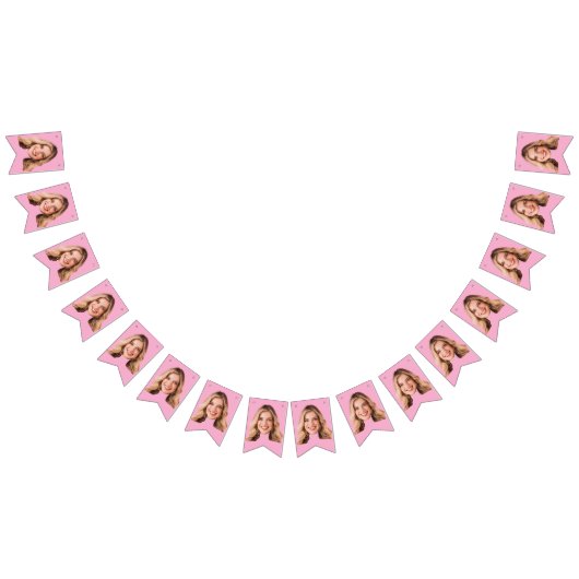 Verjaardag gezicht banner, aangepaste gezicht bann vlaggetjes (Alle)