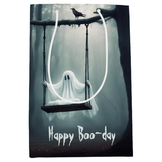 Verjaardag Ghost en Raven Medium Cadeauzakje (Voorkant)