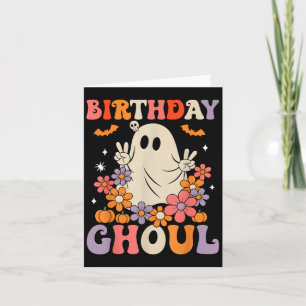 Verjaardag Ghoul Floral Ghost Halloween Vrouwen Me Kaart