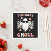 Verjaardag Ghoul Ghost Halloween Groovy Retro Servet (Insitu)