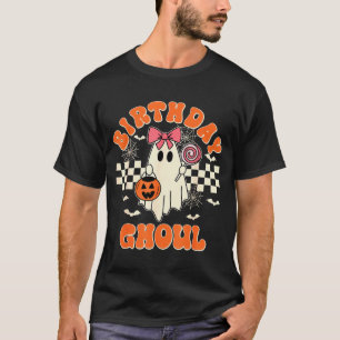 Verjaardag Ghoul Soky Seizoen Groovy Halloween Kin T-shirt