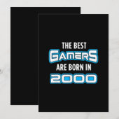 Verjaardag Gift Video Gamer voor de jaren 2000 Kaart (Voorkant / Achterkant)