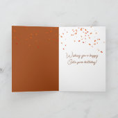 Verjaardag Ginger Cat In Een Herfst Bladstapel Kaart (Binnen)