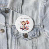 Verjaardag Giraffe Piloot Ronde Button 7,6 Cm (In situ)