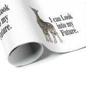 Verjaardag Giraffe Safari Dier Funny Cadeaupapier (Rol Hoek)