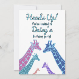 Verjaardag Giraffe Tower Kaart