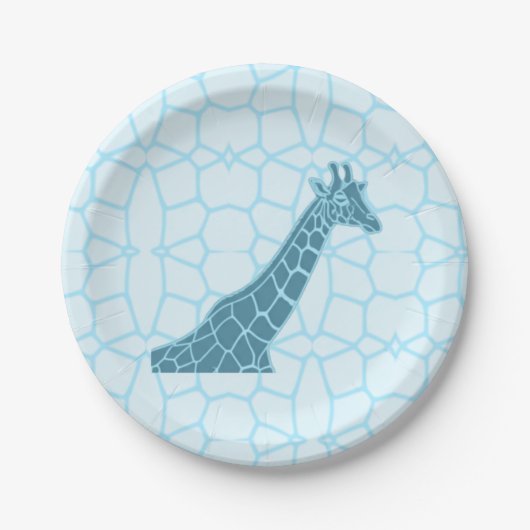 Verjaardag Giraffe Tower Papieren Bordje (Voorkant)