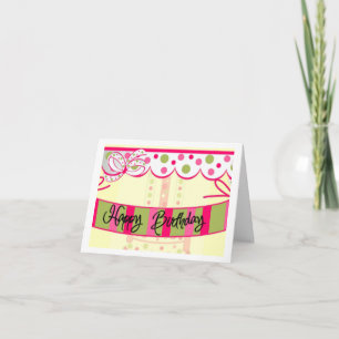 verjaardag… girly kaart