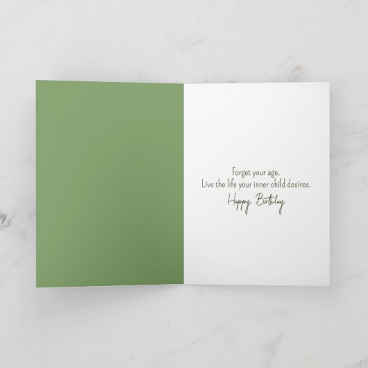 Verjaardag Girly Mouse op een schommel Kaart (Binnen)