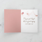 Verjaardag Gladiolus boeket in een zonnig raam Kaart (Binnen)