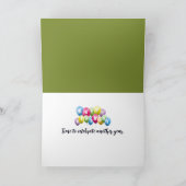 Verjaardag Gnome met oude klok Kaart (Binnen)