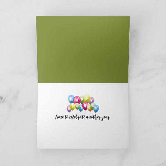 Verjaardag Gnome met oude klok Kaart (Binnen)