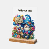 Verjaardag Gnomie gefeliciteerd Acryl Bord (Hoek)