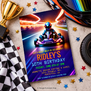 Verjaardag Go Kart Racen Kaart