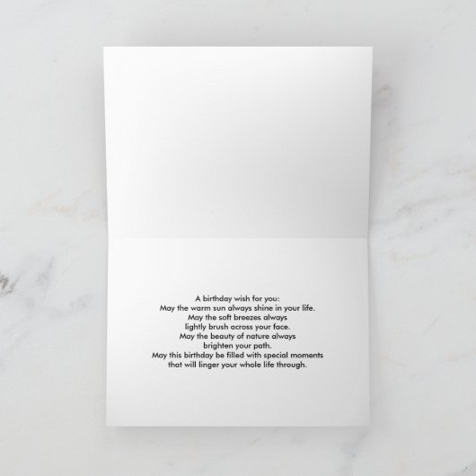 Verjaardag, Godfather, Witte Pelikaan op een rots Kaart (Binnen)