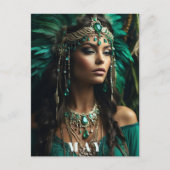 *~ VERJAARDAG GODIN Emerald Boho AP53 Briefkaart (Voorkant)