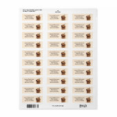 Verjaardag Golden Retriever Dog Etiket (Full Sheet)