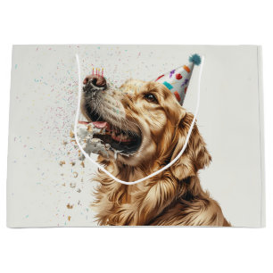 Verjaardag Golden Retriever Dog Groot Cadeauzakje