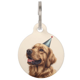 Verjaardag Golden Retriever Dog Huisdierpenning