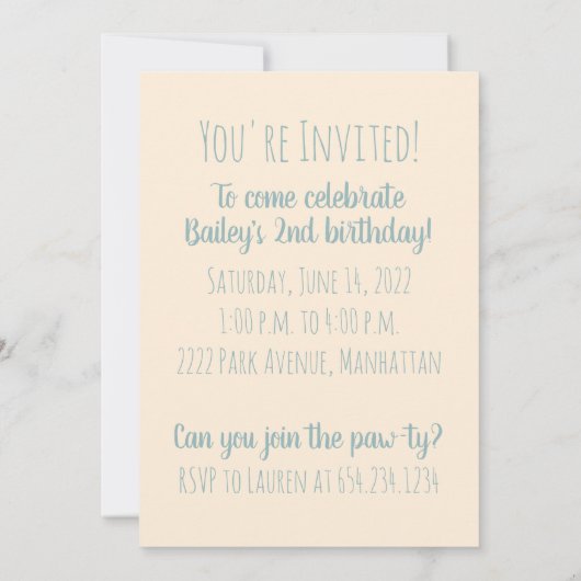 Verjaardag Golden Retriever Dog Kaart (Achterkant)