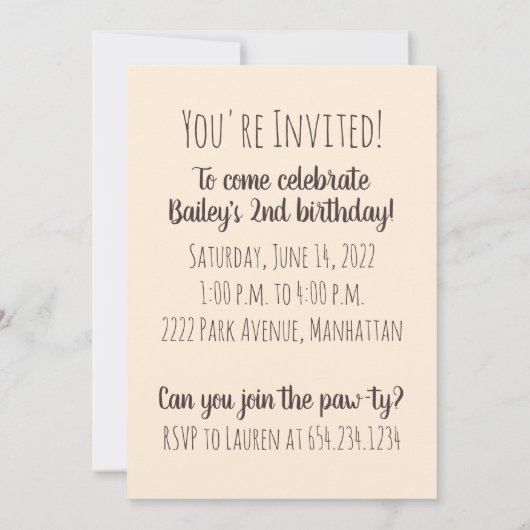 Verjaardag Golden Retriever Dog Kaart (Achterkant)