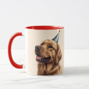 Verjaardag Golden Retriever Dog Mok