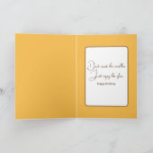 Verjaardag Golden Retriever Humor Kaart (Binnen)