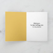 Verjaardag Golden Retriever in een Pawprint Design Kaart (Binnen)