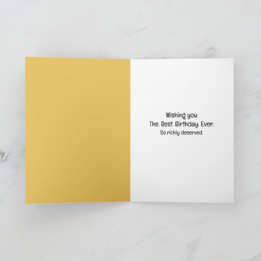 Verjaardag Golden Retriever in een Pawprint Design Kaart (Binnen)