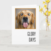 Verjaardag Golden Retriever Met Candy Corn Kaart (Gele Bloem)