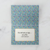 Verjaardag Golden Retriever met verfvlekken Kaart (Binnen)