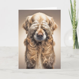 Verjaardag Golden Retriever Ouder Wordende Hond Hu Kaart