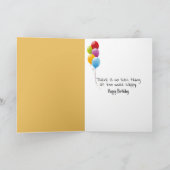 Verjaardag Golden Retriever Puppy in een weide Kaart (Binnen)